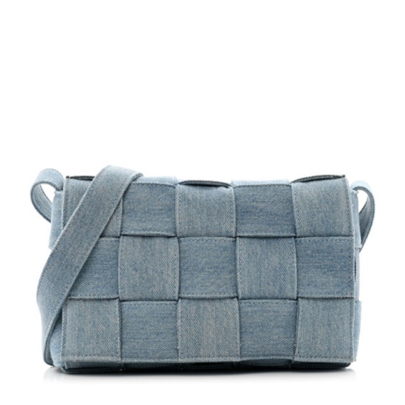 Bottega Veneta Handbags - Woven Denim Shoulder Bag